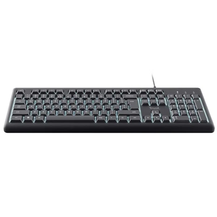 TECLADO PRIMO CON ILUMINACION NEGRO TRUST